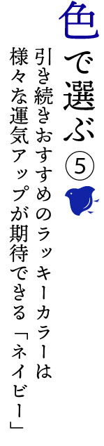 春財布を色で選ぶ。今年のラッキーカラーは様々な運気アップが期待できるネイビー