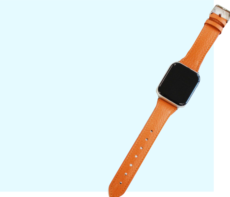 革財布キプリスのアップルウォッチバンド