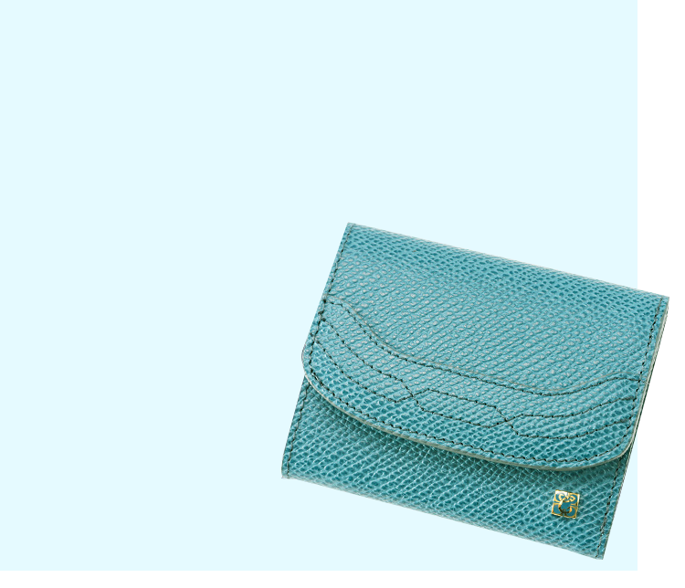 革財布キプリスの三つ折りコンパクト財布 | アレナリア