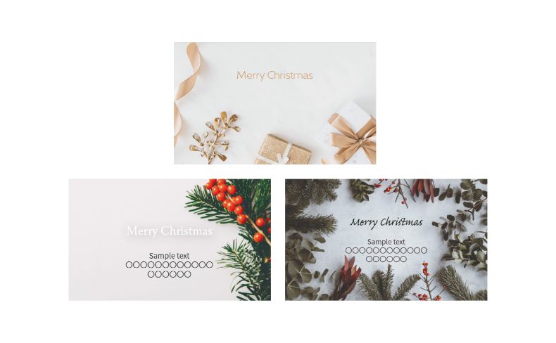クリスマス限定メッセージカード