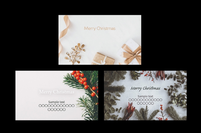 クリスマスギフト,無料の限定メッセージカード