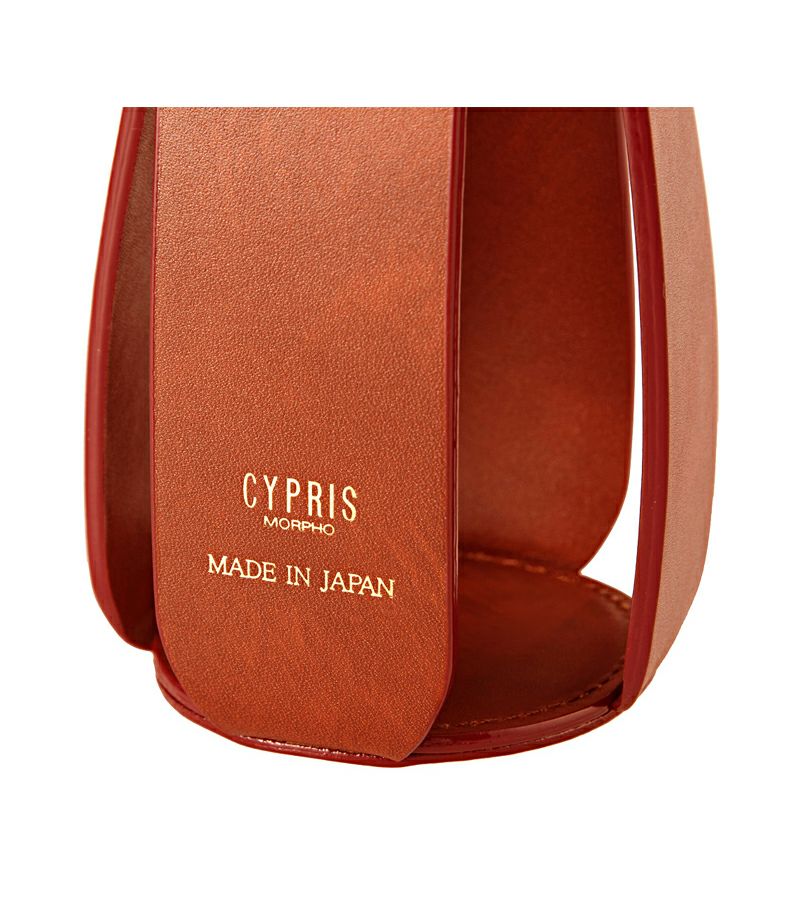 シラサギレザー ワインボトルケース｜チャ