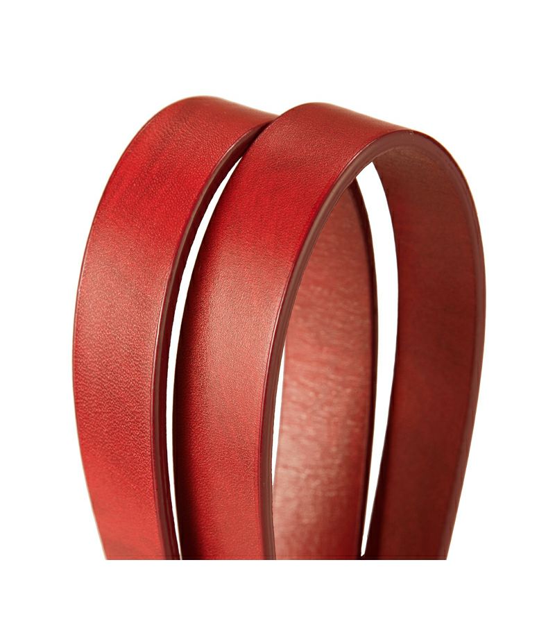 シラサギレザー ワインボトルケース｜レッド