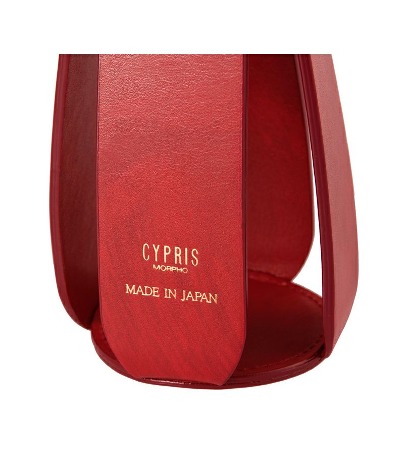 シラサギレザー ワインボトルケース｜レッド