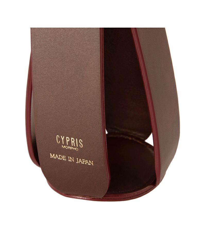 シラサギレザー ワインボトルケース｜チョコ