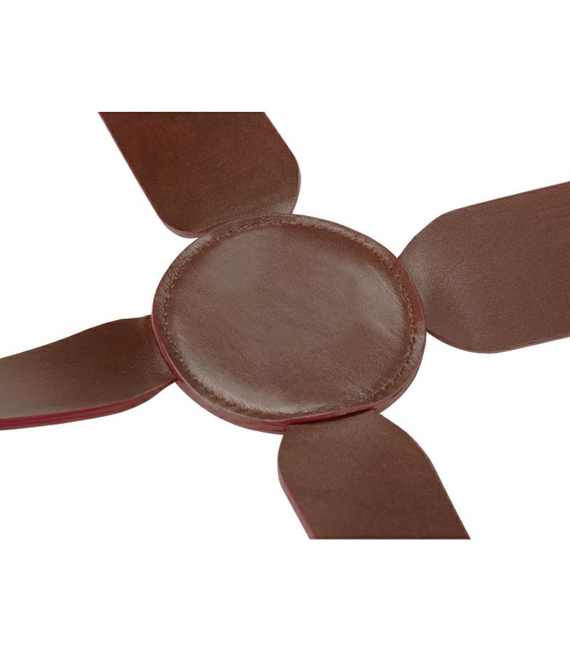 シラサギレザー ワインボトルケース｜チョコ