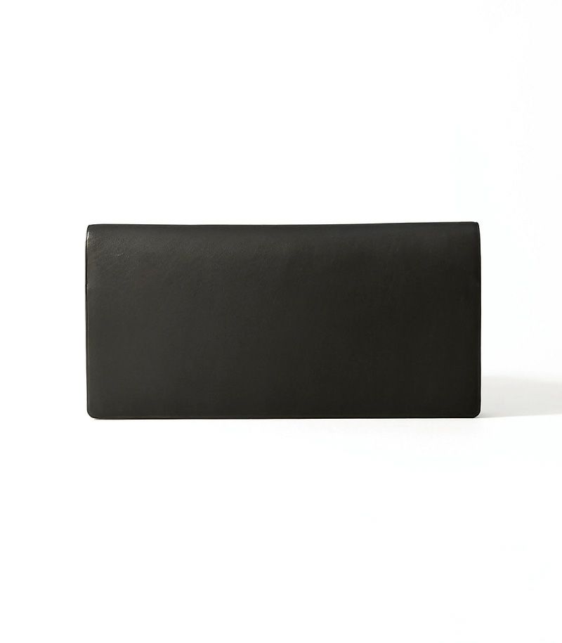 風琴マチ長財布｜レーニアカーフ｜ブラック