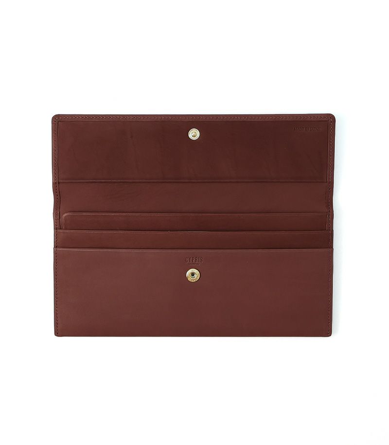  マチなし長財布｜レーニアカーフ ｜ブラック