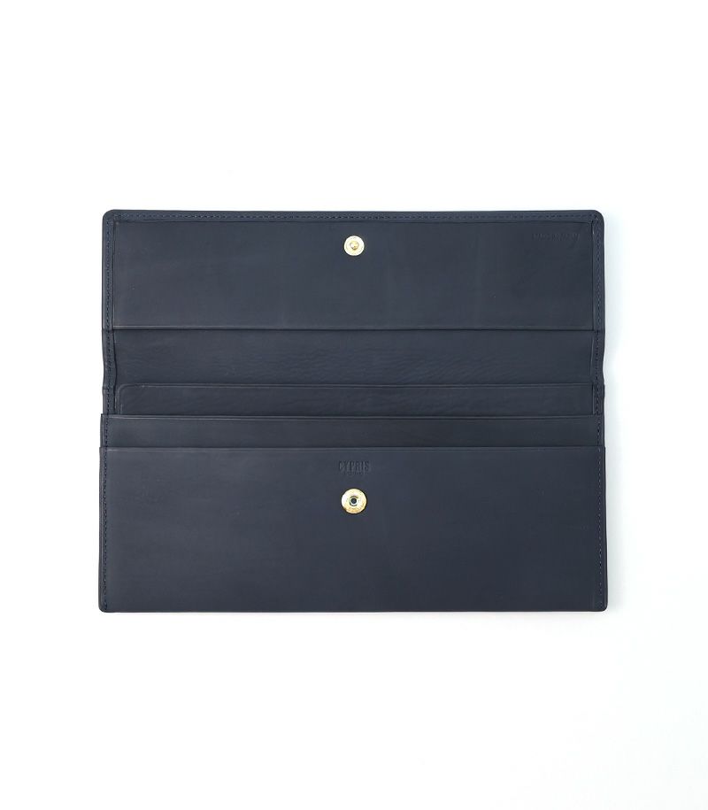  マチなし長財布｜レーニアカーフ ｜ブラック