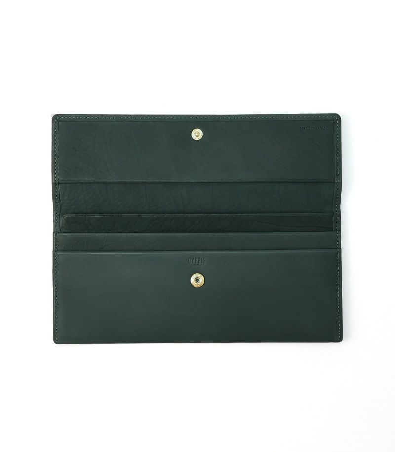  マチなし長財布｜レーニアカーフ ｜ワイン