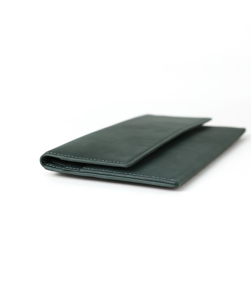  マチなし長財布｜レーニアカーフ ｜ワイン