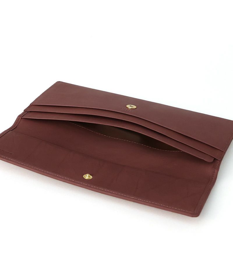  マチなし長財布｜レーニアカーフ ｜ネイビー