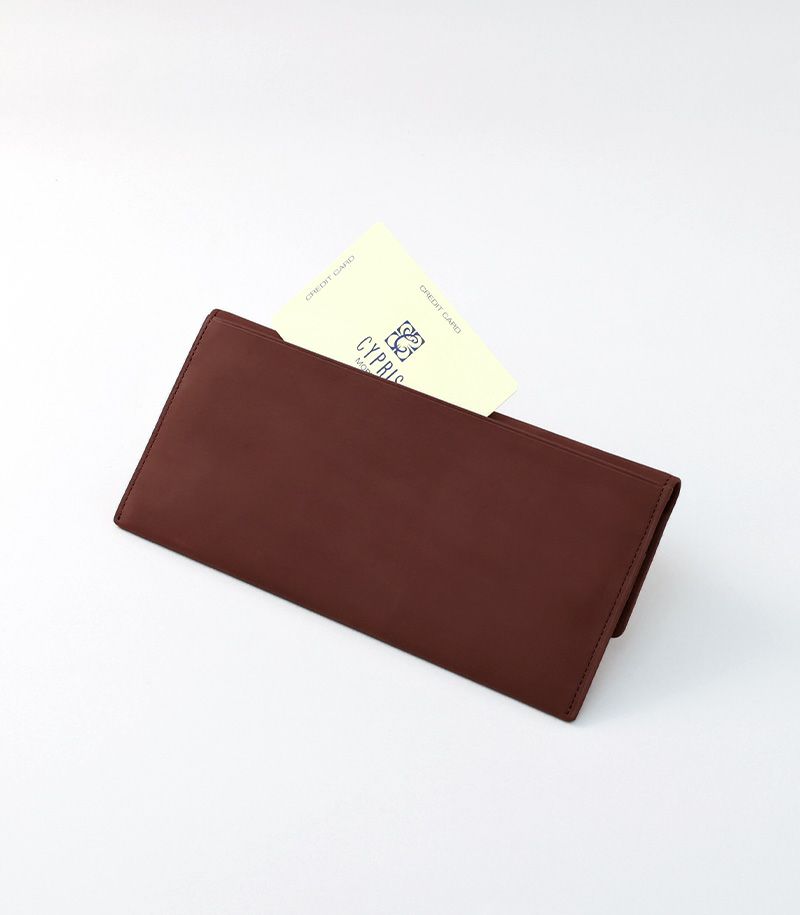  マチなし長財布｜レーニアカーフ ｜ネイビー