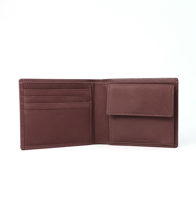 小銭入れ付き札入れ｜レーニアカーフ ｜ブラック