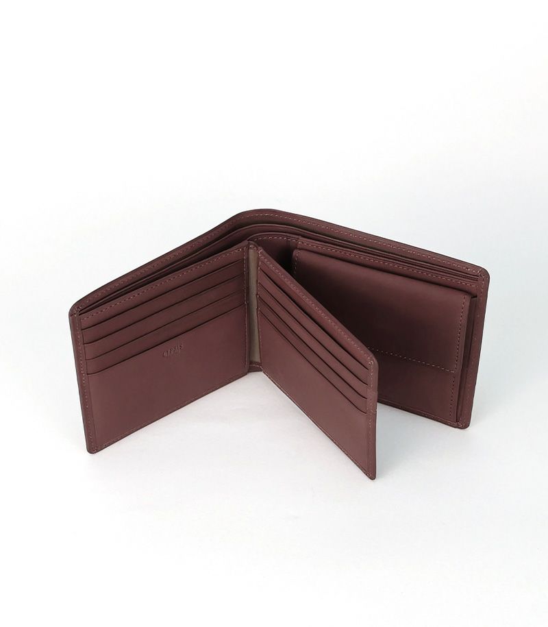 小銭入れ・ベロ付き札入れ｜レーニアカーフ ｜ブラック