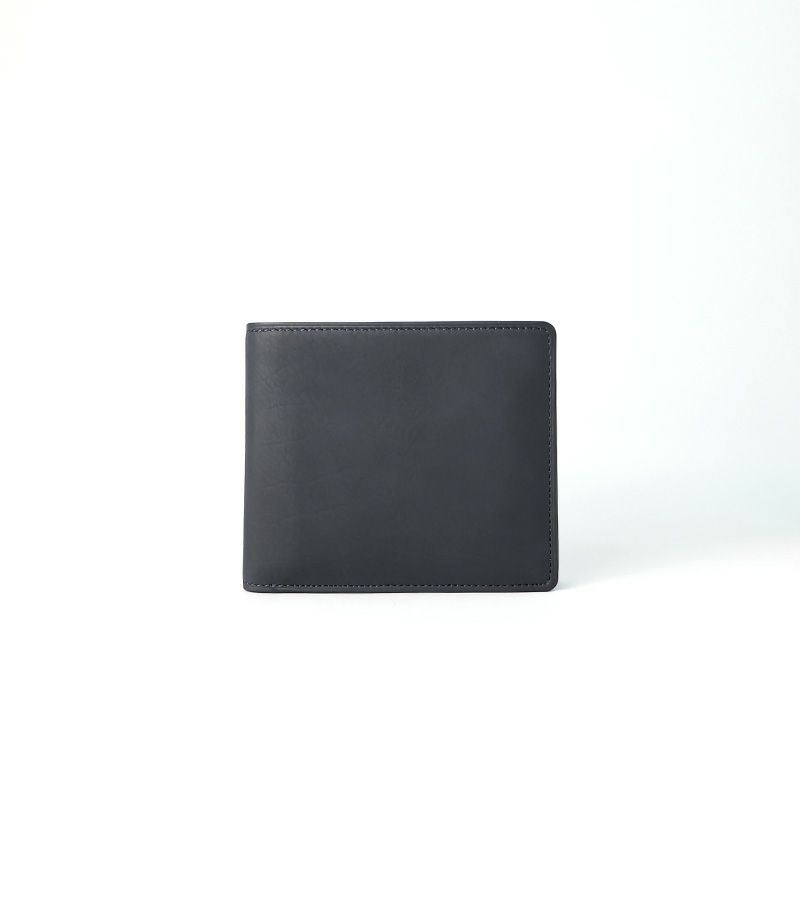 小銭入れ・ベロ付き札入れ｜レーニアカーフ ｜ブラック