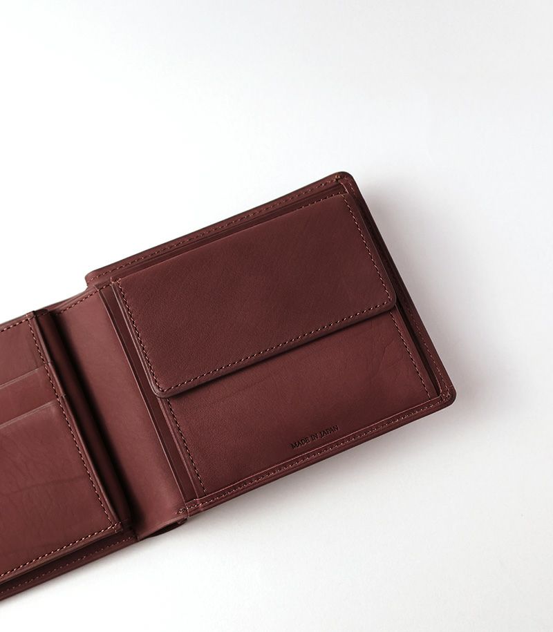 小銭入れ・ベロ付き札入れ｜レーニアカーフ ｜ネイビー