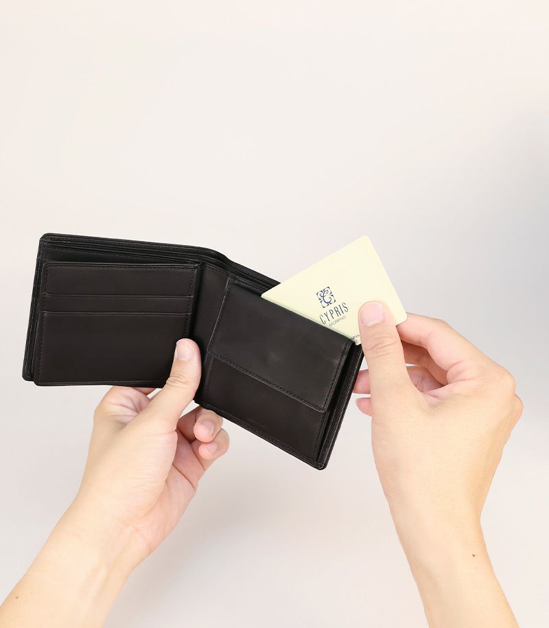 小銭入れ・ベロ付き札入れ｜レーニアカーフ ｜グリーン