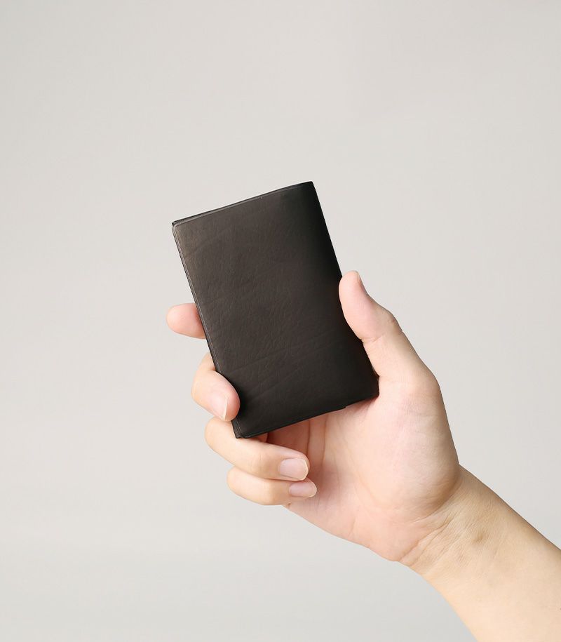 風琴マチ名刺入れ｜レーニアカーフ ｜グリーン