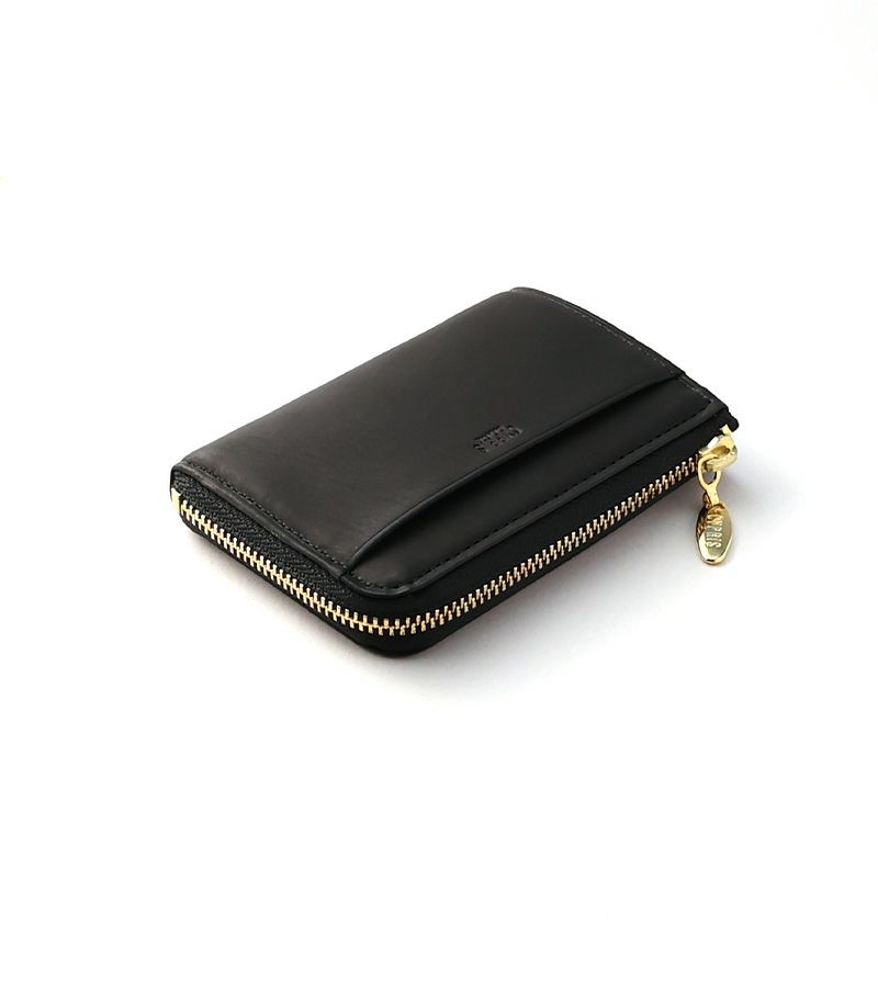 Lファスナー小銭入れ｜レーニアカーフ｜ブラック