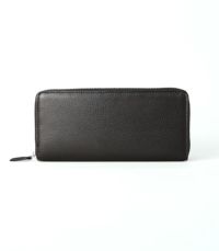 ラウンドファスナーハニーセル長財布｜シルキーキップ ｜ブラック