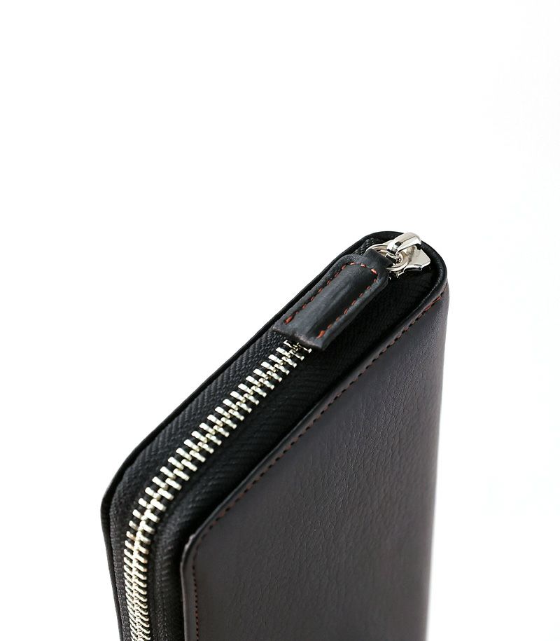 ラウンドファスナーハニーセル長財布｜シルキーキップ ｜グリーン