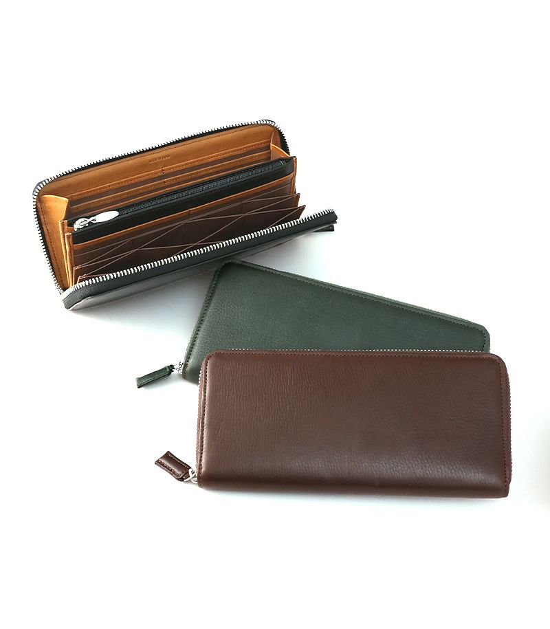 ラウンドファスナーハニーセル長財布｜シルキーキップ 