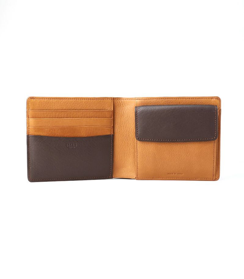 小銭入れ付き札入れ｜シルキーキップ ｜チョコ