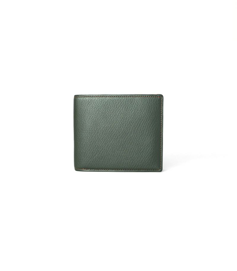 ボックス小銭入れ付き札入れ｜シルキーキップ｜ダークブラウン