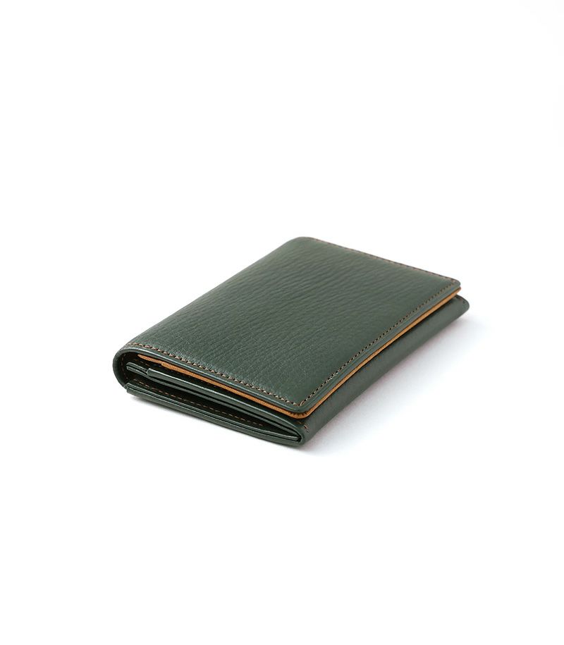 CYPRIS の ササマチ名刺入れ シルキーキップ グリーン ササマチ名刺入れ｜シルキーキップ |革製品CYPRIS（キプリス