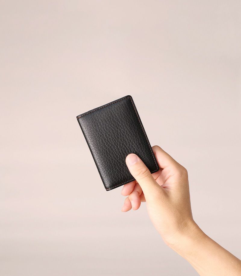 ２面パスケース｜シルキーキップ｜グリーン