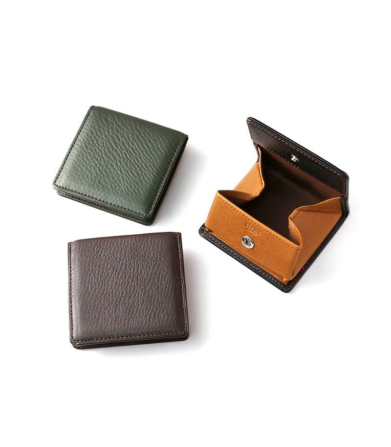  小銭入れ(ＢＯＸ型)｜シルキーキップ ｜グリーン