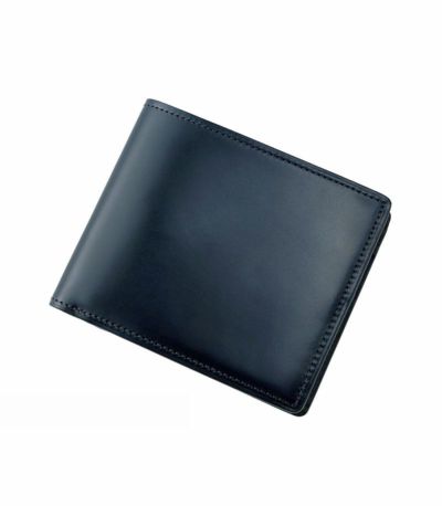二つ折り財布(小銭入れ付き札入)｜オイルシェルコードバン＆シラサギレザー 
