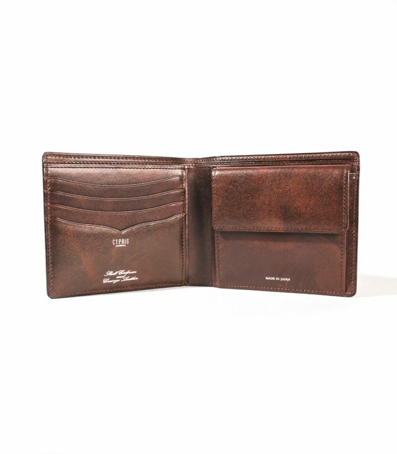 小銭入れ付き札入れ｜コードバン＆シラサギレザー |革製品CYPRIS