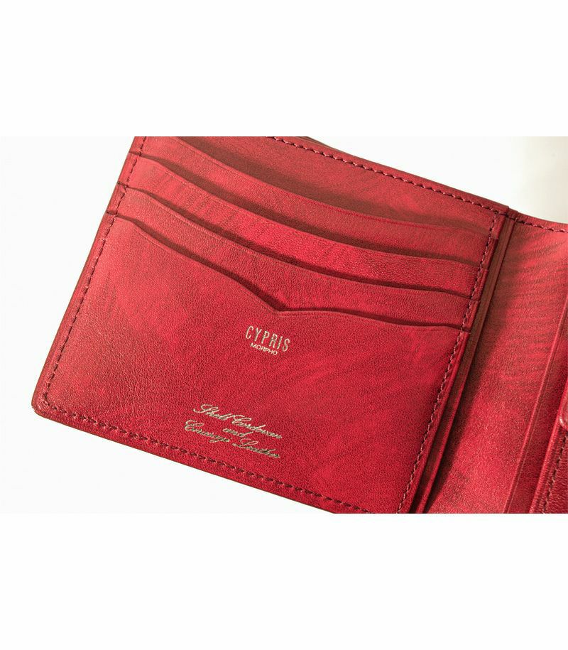 Wallet with coin purse | Cordovan & Egret Cirasagi Leather