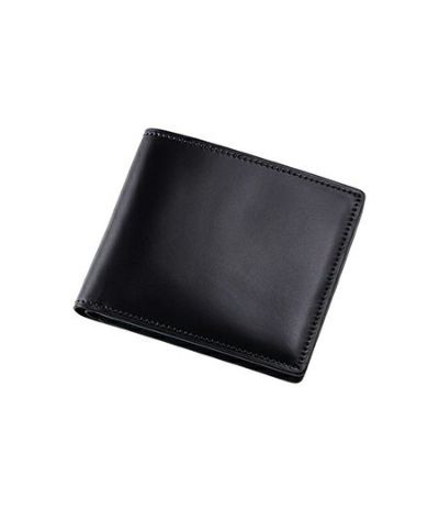 二つ折り財布(カード札入)｜オイルシェルコードバン＆シラサギレザー