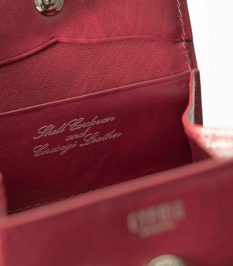 Box coin purse | Cordovan & CYPRIS Cirasagi Leather | CYPRIS
