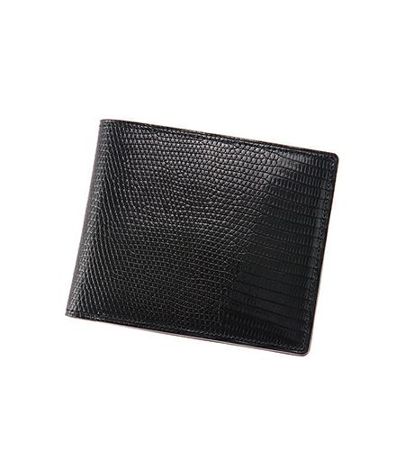 二つ折り財布(カード札入)｜リザード