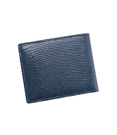 二つ折り財布(カード札入)｜リザード