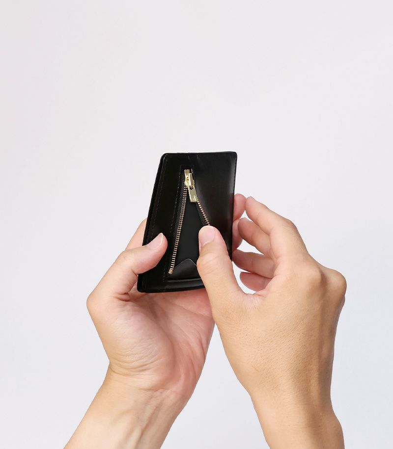 小銭入れ付きコンパクトカードケース（マネーフラップ）｜ボックスカーフ