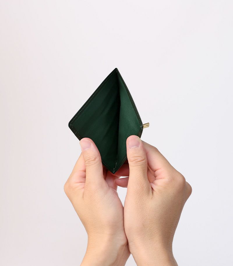 小銭入れ付きコンパクトカードケース（マネーフラップ）｜ボックスカーフ