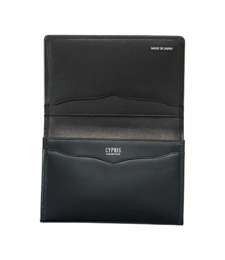 【新品】 CYPRIS キプリス 通しマチ名刺入れ ブラック 通しマチ名刺入れ｜コードバン＆ルーガショルダー |革製品CYPRIS