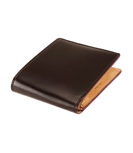 小銭入れ付き札入れ｜オイルシェルコードバン＆ヴァケッタレザー 