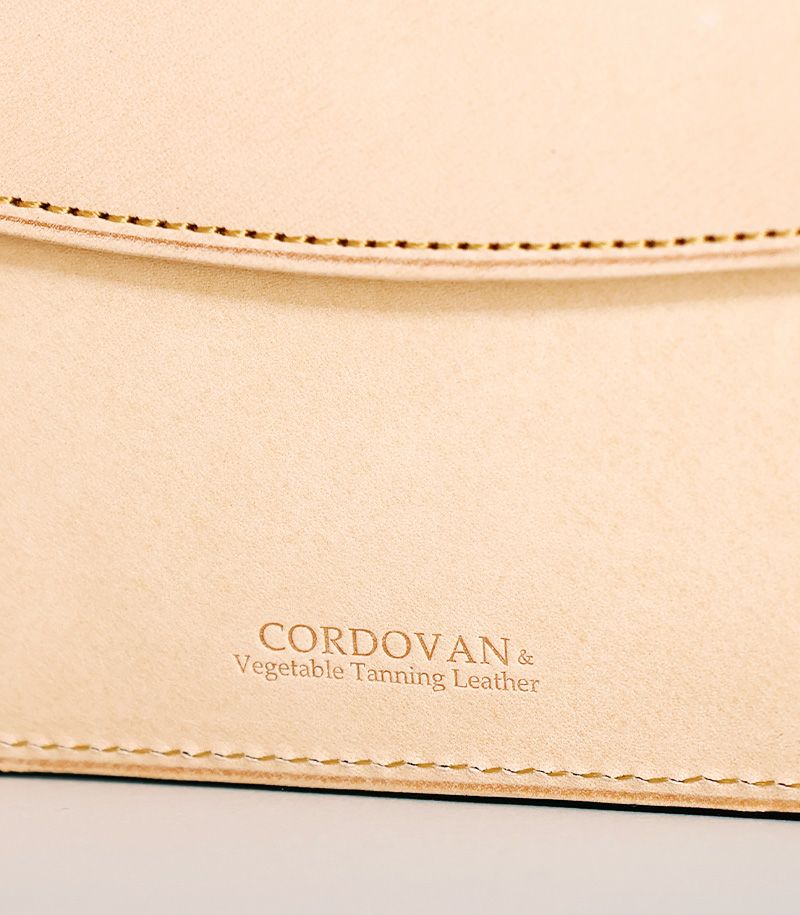 二つ折り財布(小銭入れ付き札入)｜コードバン＆ベジタブルタンニンレザー