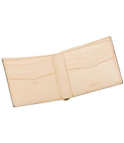 二つ折り財布(カード札入)｜コードバン＆ベジタブルタンニンレザー