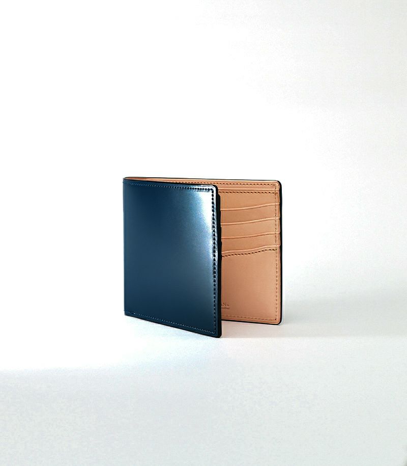 二つ折り財布(カード札入)｜コードバン＆ベジタブルタンニンレザー
