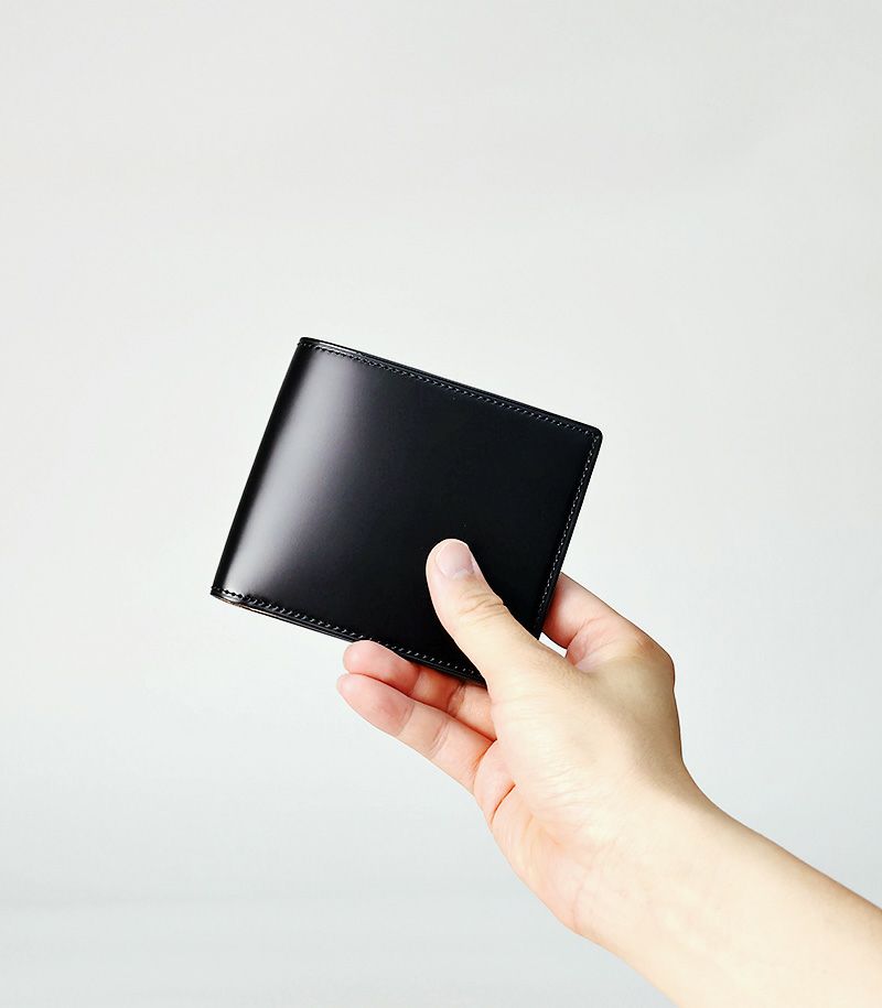 二つ折り財布,コードバン