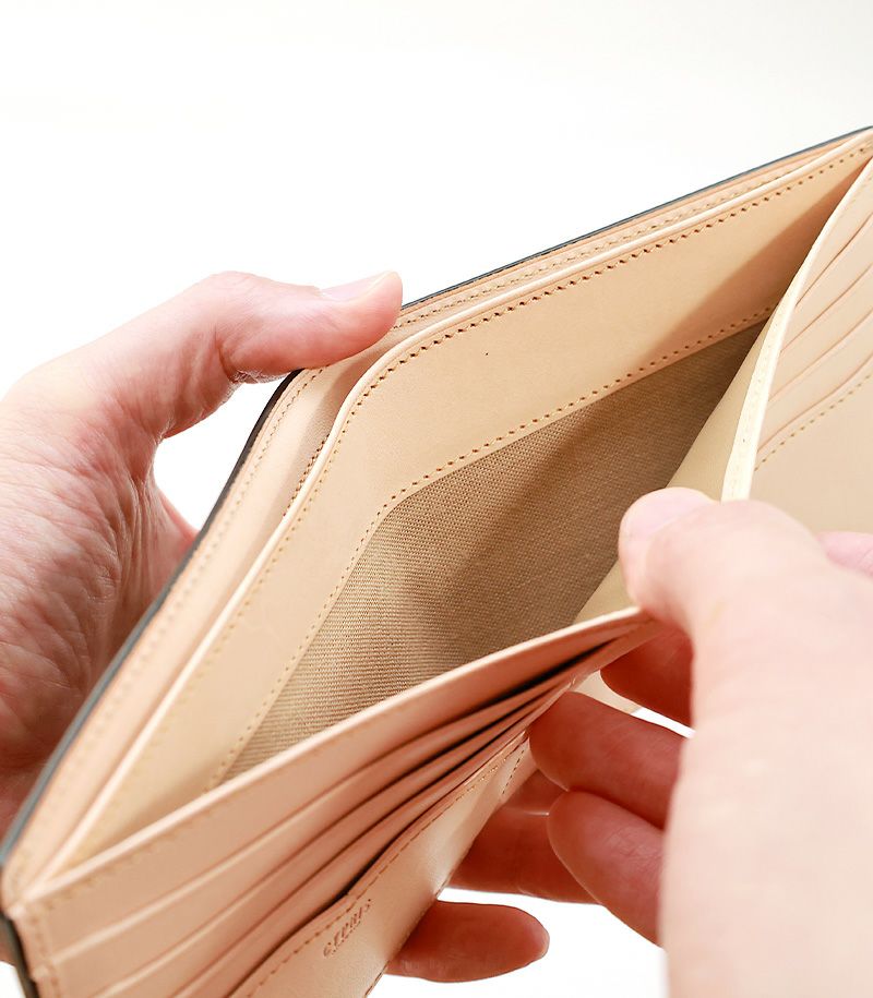 二つ折り財布,コードバン