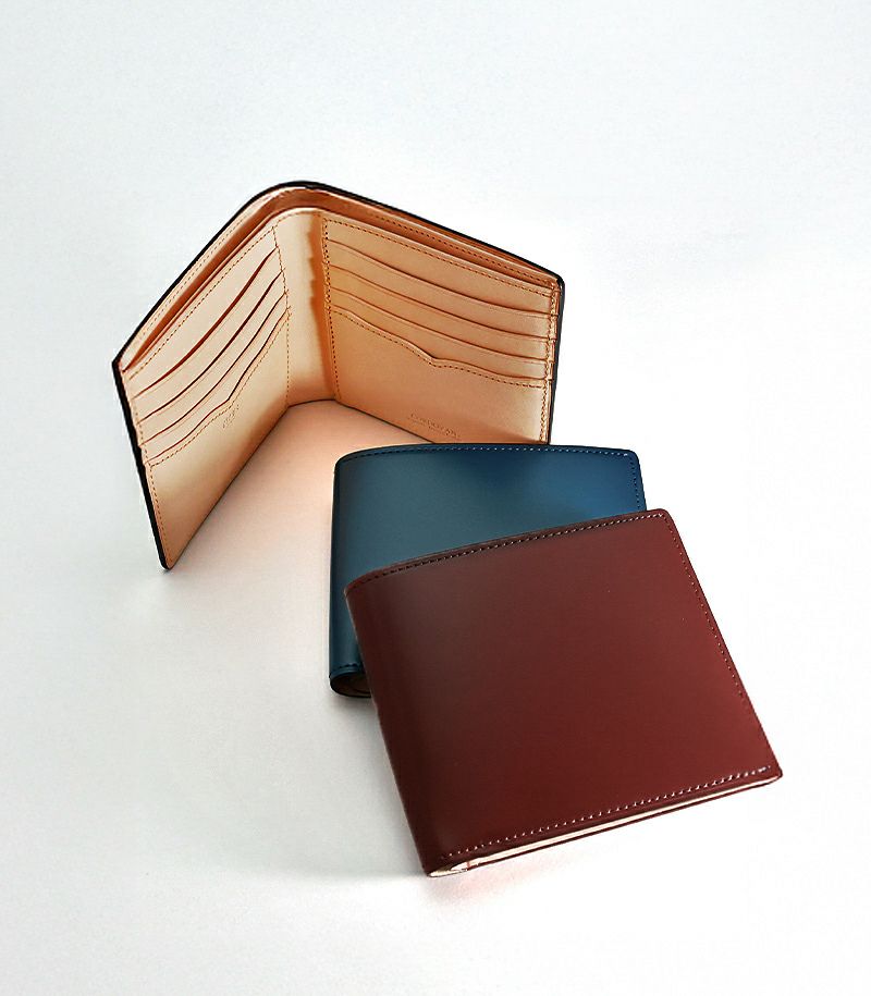 二つ折り財布,コードバン