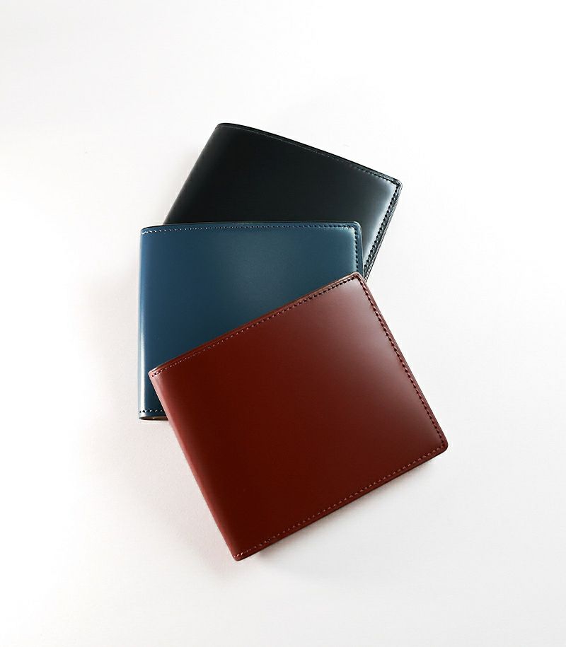 二つ折り財布,コードバン